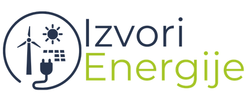 Logo „Izvori Energije“ sa ikonicama vetroturbine i sunca